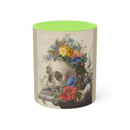 Vanitas Still Life by Herman Henstenburgh Colorful Mugs, 11oz