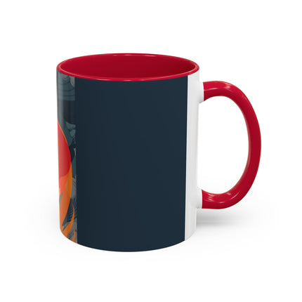 Flame of the Tempest Colorful Mugs – Fiery Storm & Dramatic Elegance