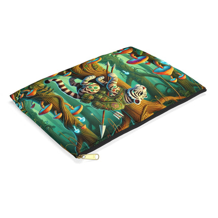 Silent Stripes Accessory Pouch – Stealthy Tiger & Misty Jungle