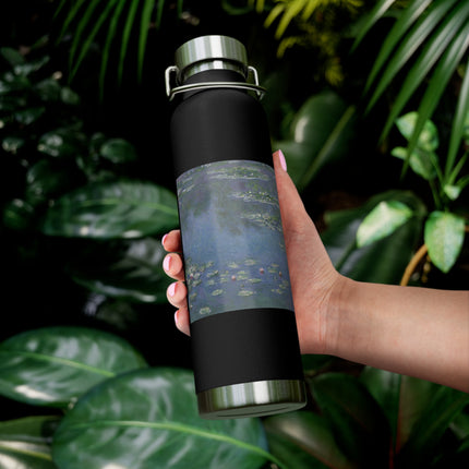 Water Lilies by Claude Monet Copper Vacuum Insulated Bottle, 22oz