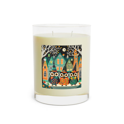 Night of the Trick-or-Treating Owlets Scented Candle - Full Glass, 11oz