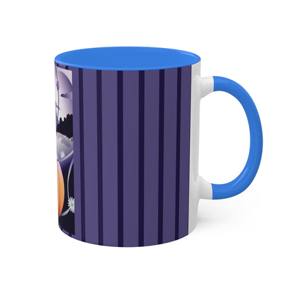 The Startled Pumpkin Colorful Mugs, 11oz