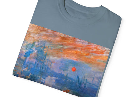 Sunrise by Claude Monet Unisex Garment-Dyed T-shirt