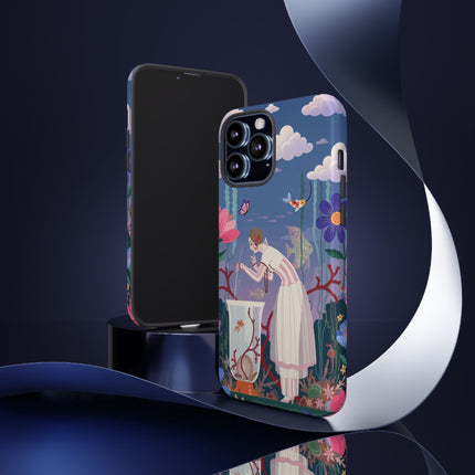 🐠🌸 The Enchanted Aquarium Garden Phone Case – Art Deco Underwater Fantasy