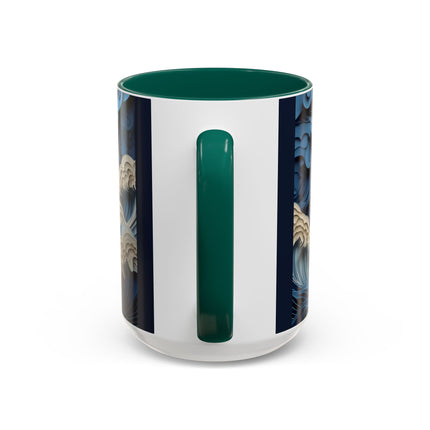 Dramatic Ocean with Crashing Waves Colorful Mugs (11oz, 15oz)