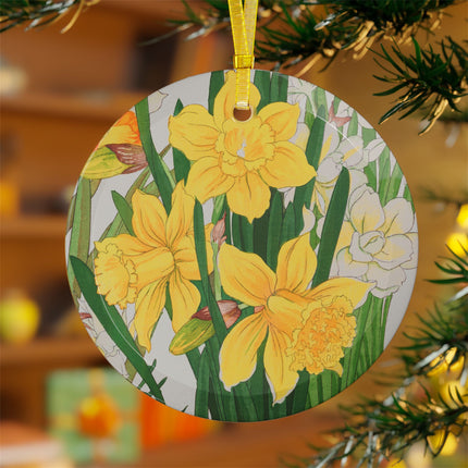 Daffodil by Tanigami Kônan Glass Ornament