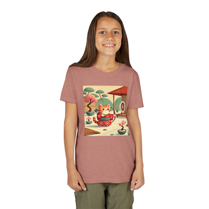 Archer Kitten in the Zen Garden Youth Short Sleeve Tee