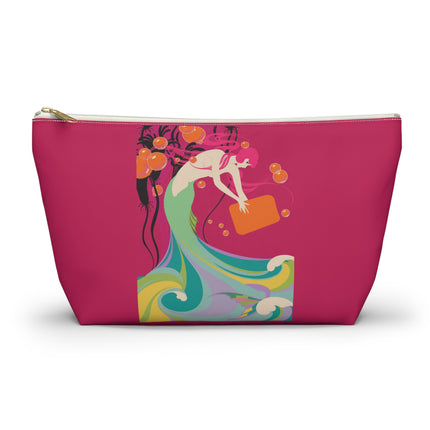 Mermaid Dive Cosmetic Bag – Vibrant Waves & Playful Charm