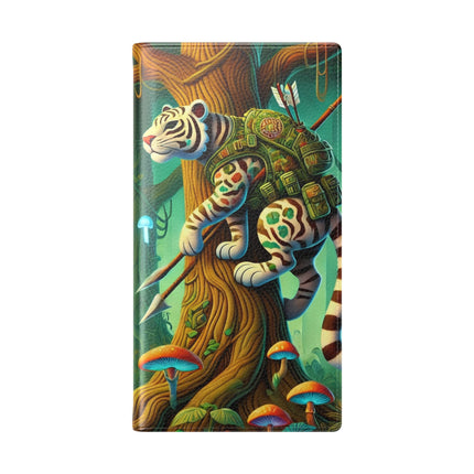 🐅🌿 Silent Stripes Flip Case – Stealth, Grace & Enchanted Forest
