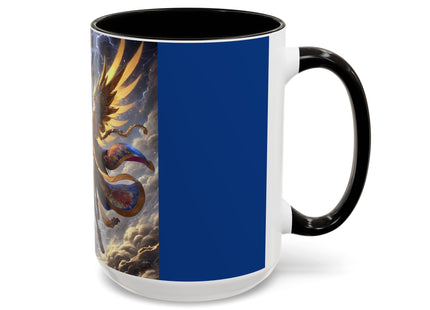 Valkyrie Descending Through Storm Colorful Mugs (11oz, 15oz)