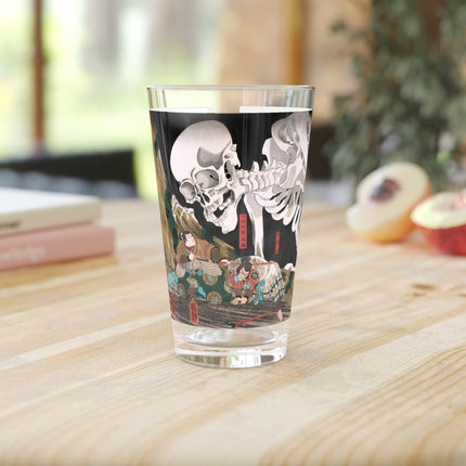 Mitsukuni Defying the Skeleton Spectre by Utagawa Kuniyoshi Glass, 16oz