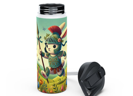 Rabbit Gladiator Stainless Steel Water Bottle, Standard Lid