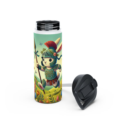 Rabbit Gladiator Stainless Steel Water Bottle, Standard Lid