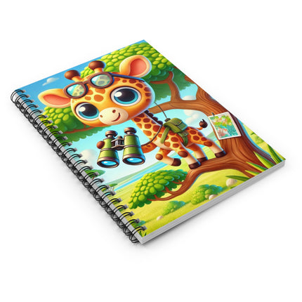 Giraffe Lookout Spiral Notebook - Ruled Line