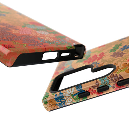 Ornamental Japanese Flower Pattern Phone Cases