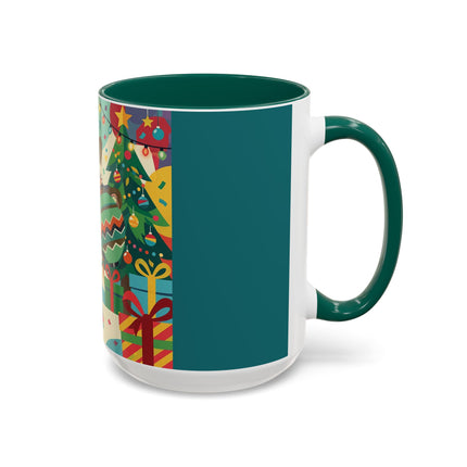 🎄✨ The Lady Of The Christmas Ornament Colorful Mug – Art Deco Holiday Fantasy