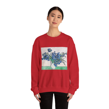 Irises by Vincent Van Gogh Heavy Blend™ Crewneck Sweatshirt