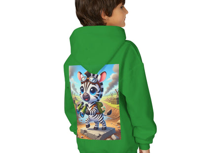 Zebra Lookout Youth Heavy Blend Hooded Sweatshirt