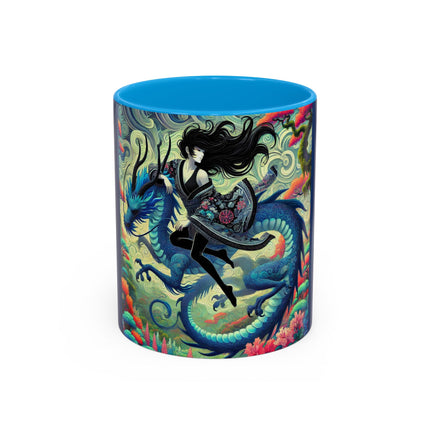 Mystic Guardian of the Sky Light Colorful Mugs (11oz, 15oz)