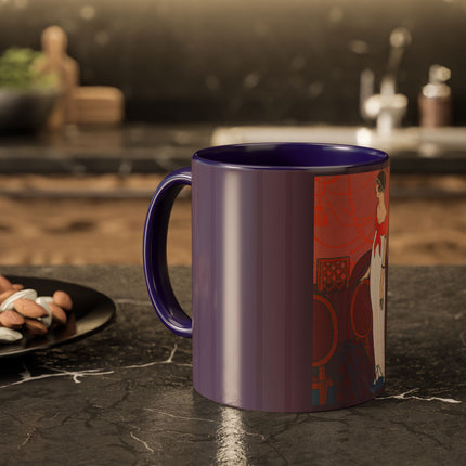 L’Entracte by Georges Lepape Colorful Mugs (11oz, 15oz)