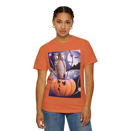 The Startled Pumpkin Unisex Garment-Dyed T-shirt
