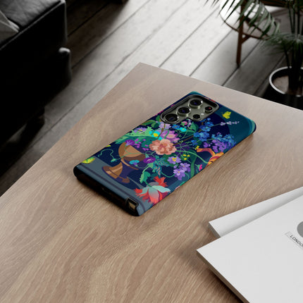 Midnight Floral Reverie Phone Case – Vibrant Bloom & Enchanted Beauty