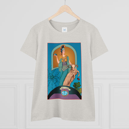 March & Aquamarine (Gem Series) by Sofia Chiostri Women's Midweight Cotton Tee