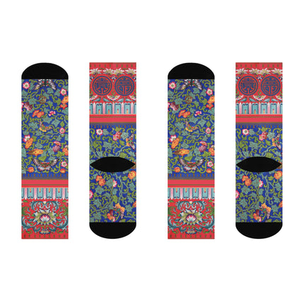 Chinese Ornament by Owen Jones Cushioned Crew Socks