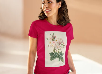 Rosa Noisettiana by Pierre Joseph Redouté Women's Midweight Cotton Tee