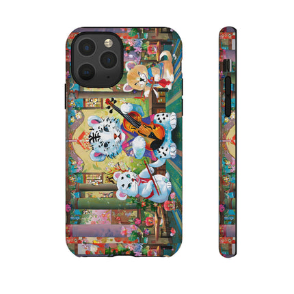 Melodies of the Snow Lion Cub Phone Cases