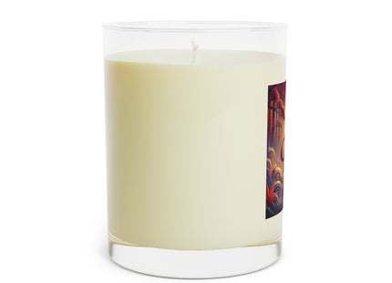 Regal Crimson Crane in the Autumn Mist Scented Candle - Full Glass, 11oz