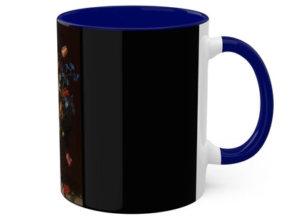 A Bouquet of Flowers by Clara Peeters Colorful Mugs, 11oz
