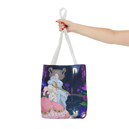 🌙🎶 The Moonlit Garden Serenade Tote Bag – Art Deco Musical Fantasy
