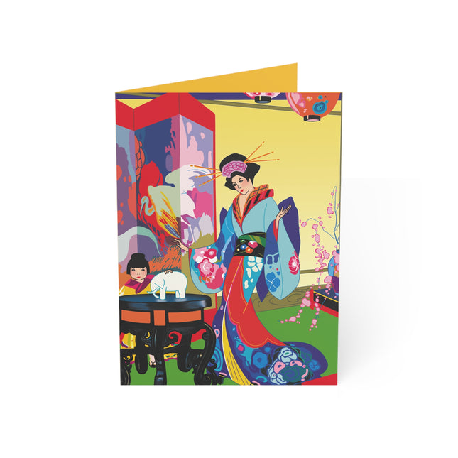 A Timeless Journey by Umberto Brunelleschi Greeting Cards (1, 10, 30, and 50pcs)