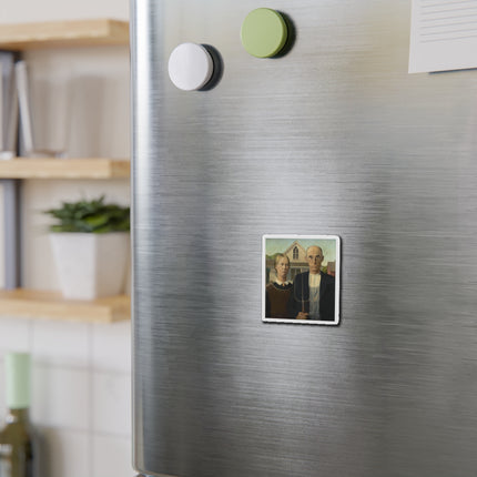 American Gothic by Grant Wood Die-Cut Magnets (5 Sizes)