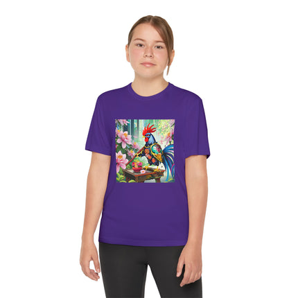 Cyberpunk Rooster Youth Competitor Tee