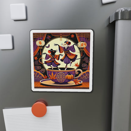 Theatrical Halloween Kabuki Mice Die-Cut Magnets (5 Sizes)