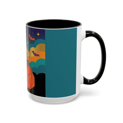 🌙🎃 The Witch Of Crescent Moon Pumpkin Colorful Mug – Colorful Halloween Charm