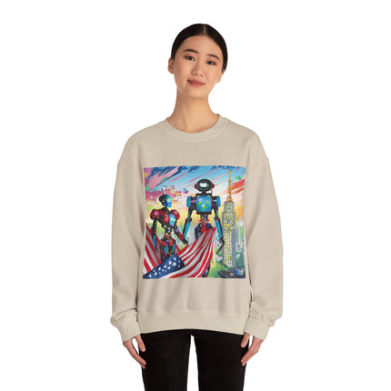 High Fashion Cyberpunk CIA Robots Unisex Heavy Blend™ Crewneck Sweatshirt