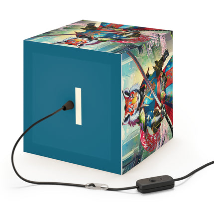Cyberpunk Samurai Light Cube Lamp