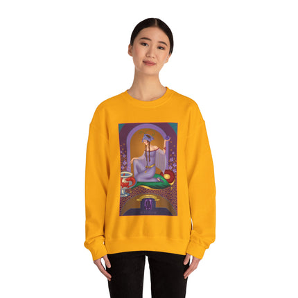 February & Amethyst (from the Gem Series) by Sofia Chiostri Heavy Blend™ Crewneck Sweatshirt
