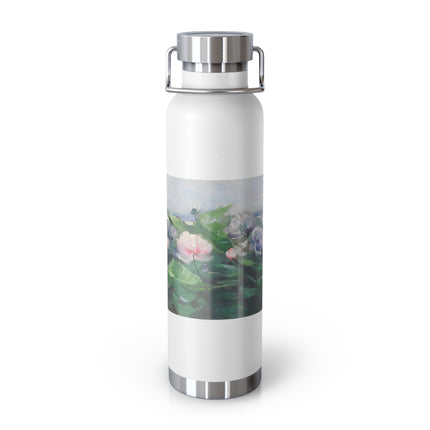 Water Lilies by Karl Hagemeister Copper Vacuum Insulated Bottle, 22oz