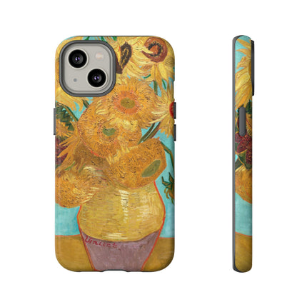 Vase with Twelve Sunflowers by Vincent Van Gogh Phone Cases
