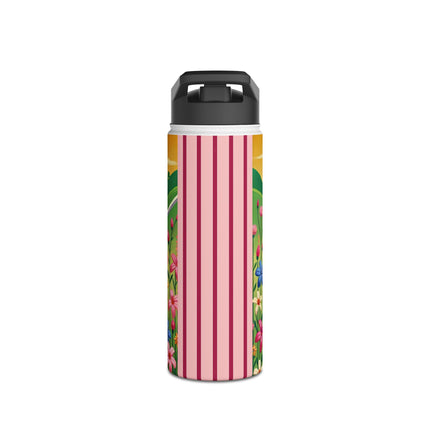 Samurai Kitten Stainless Steel Water Bottle, Standard Lid