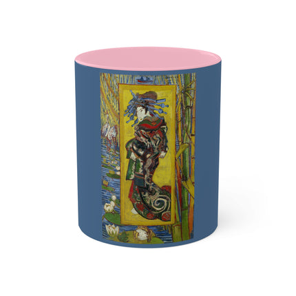 Courtesan (after Eisen) by Vincent Van Gogh Colorful Mugs, 11oz