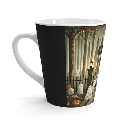 Ghostly Welcome – A Halloween Night Latte Mug