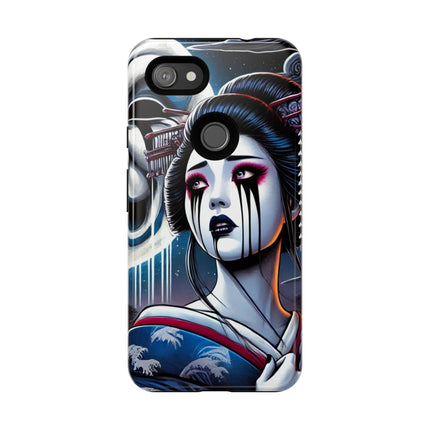 Geisha’s Black Ink Tears Phone Cases