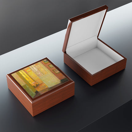 Interior, Window Light by Henri Le Sidaner Jewelry Box