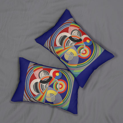 Rythme No. 1 by Robert Delaunay Spun Polyester Lumbar Pillow