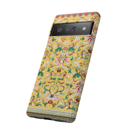 Yellow Botanical Pattern by Owen Jones Phone Cases